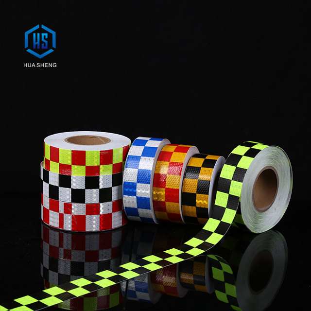 PET/PVC Emark Prismatic Car Decoration Sticker Reflector Protective Tape Warning Reflective Tap Yellow Color for Truck
